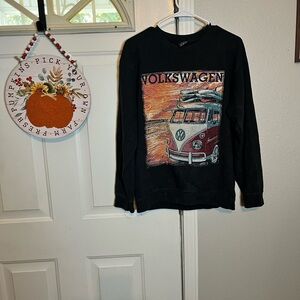 Volkswagen Black Crewneck Sweater for Men
